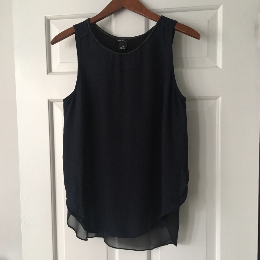 NWT Club Monaco Silk Isla Sleevless Top Size S